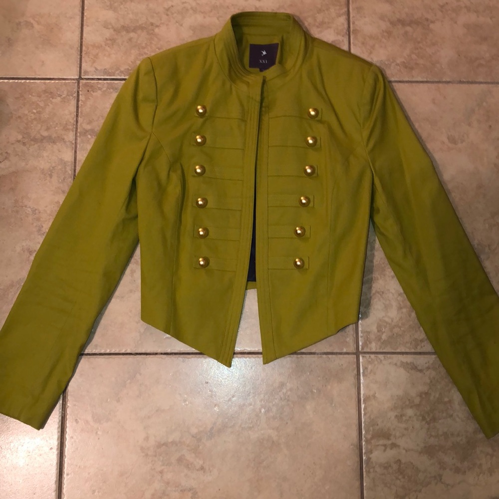 Green Military Style Jacket